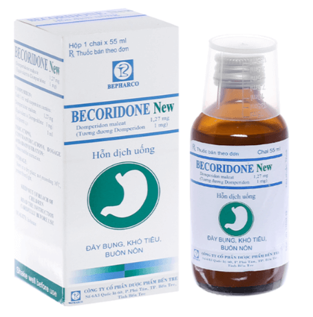Hỗn dịch uống Becoridone New trị triệu chứng nôn và buồn nôn lọ 55ml